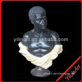 Black Man Bust ,Marble Carved , Stone Sculpture (YL-T103)